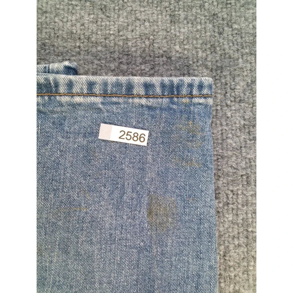 Levi's 505 Regular Fit Jeans Men's 38x34 Blue Denim Straight Leg (Stain)